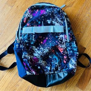 Ivivva Athletica Girls Solatter paint backpack